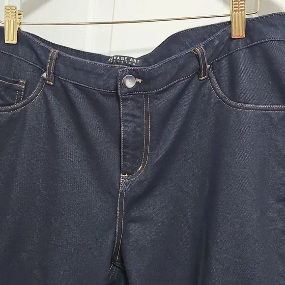 Dark Denim Capri Pants - Picture 7 of 9